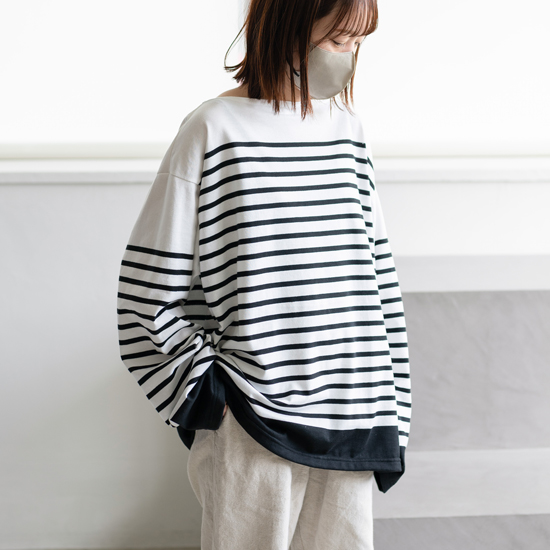 OUTIL / TRICOT AAST WHITE×BLACK | www.myglobaltax.com